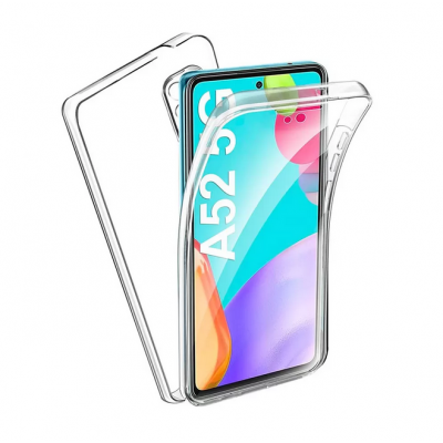 Husa Silicon Samsung Galaxy A52 / A52 5G , 360 Grade Full Cover, full Transparenta